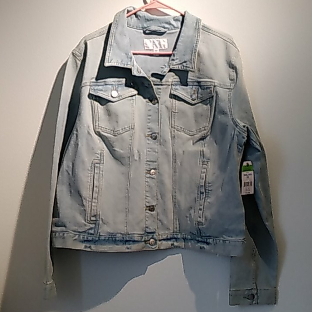 Woman blue jean jacket